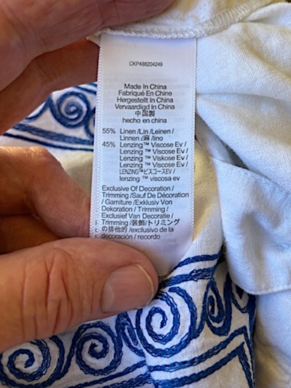 MADEWELL X LISA SAYS GAH Embroidered S/S Linen Camp Shirt EUC/sz S - Picture 13 of 13